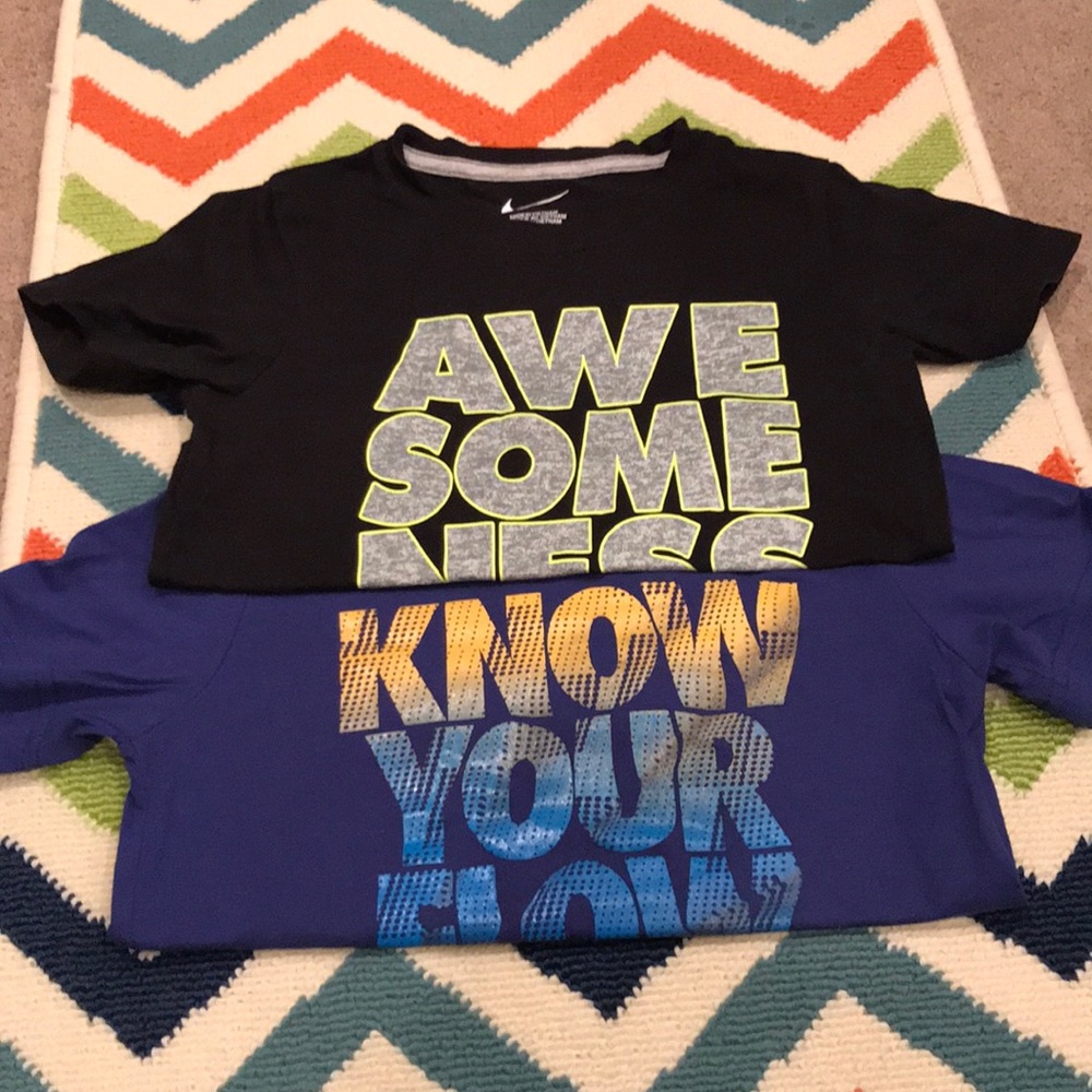 Two Nike shirts 💙